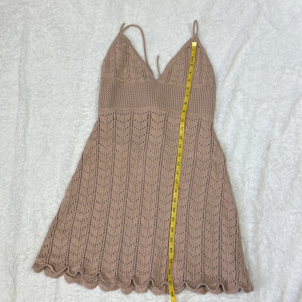 Reformation Junio open knit summer beach dress size medium - Picture 8 of 13